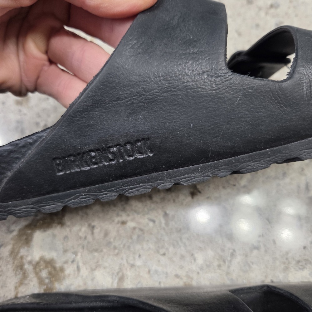 Woman's Birkenstock Arizona Black EVA Slip-on Sandals with Buckle Size 38 - Picture 8 of 12